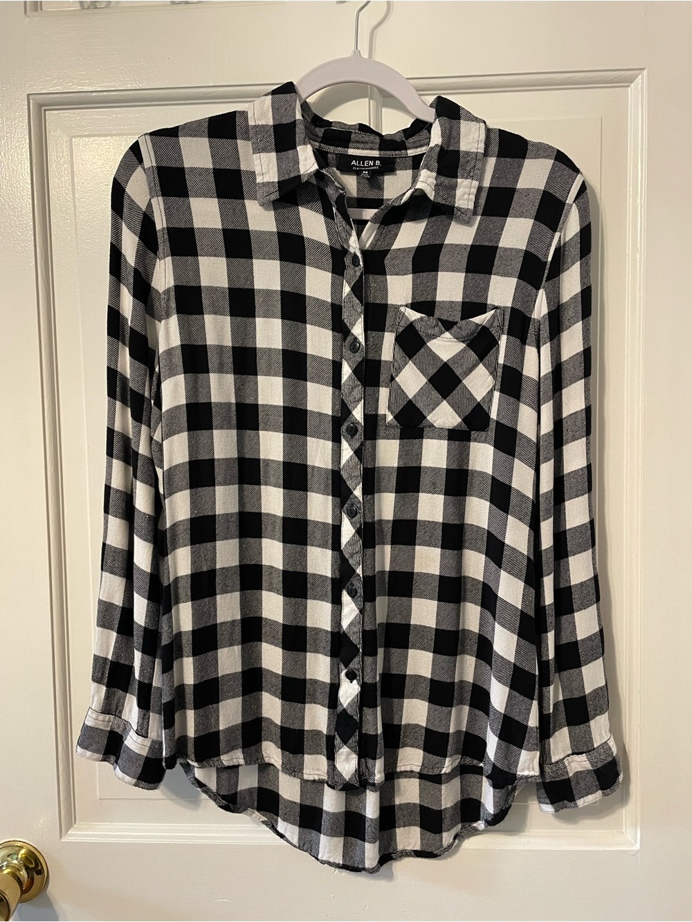 Allen B Black & White Button-Up Shirt